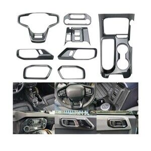 8Pc Carbon Fiber Anterior The Core Trim Cover Kit For 2021-2025 Ford Bronco